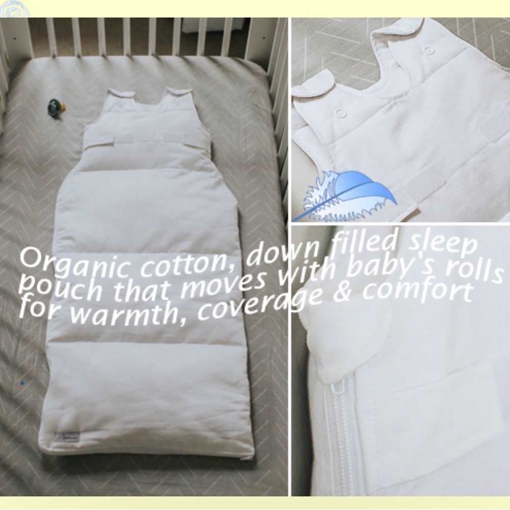 KANGAPOUCH - Organic Cotton, down filled Baby Sleep sack